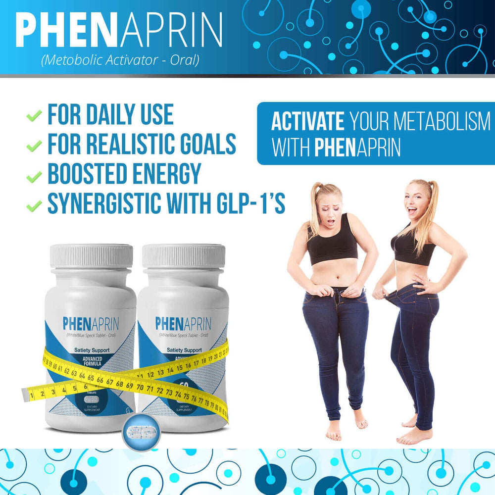 PhenAprin L-Taurine focus image indicating mental clarity during dieting.