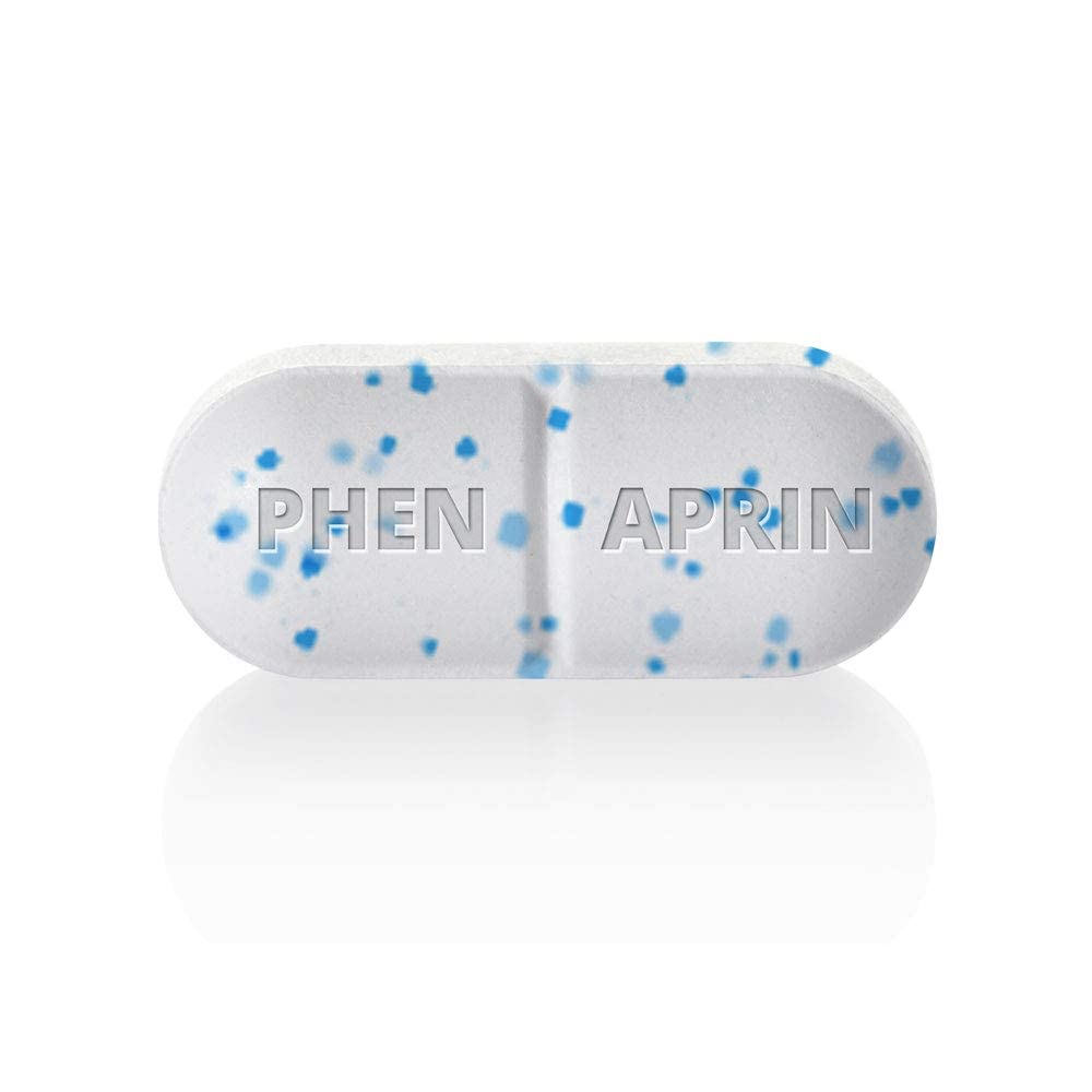 PhenAprin two-month supply packaging implying uninterrupted regimen.