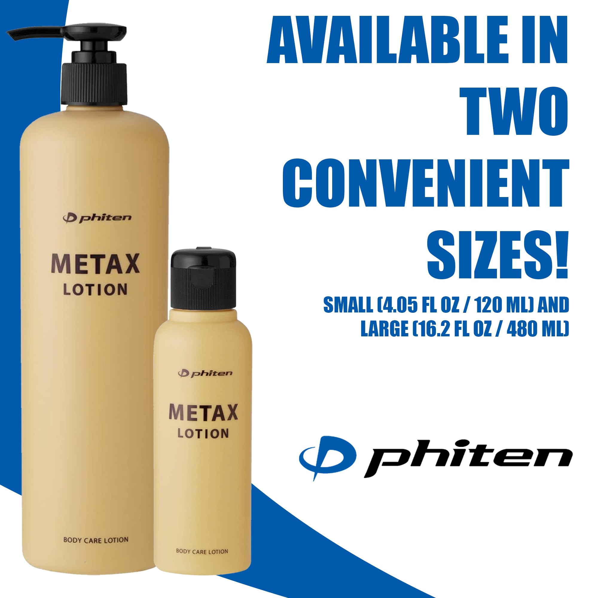 Phiten Metax lotion calming-citrus-scent conveys refreshing aroma and gentle skin care.