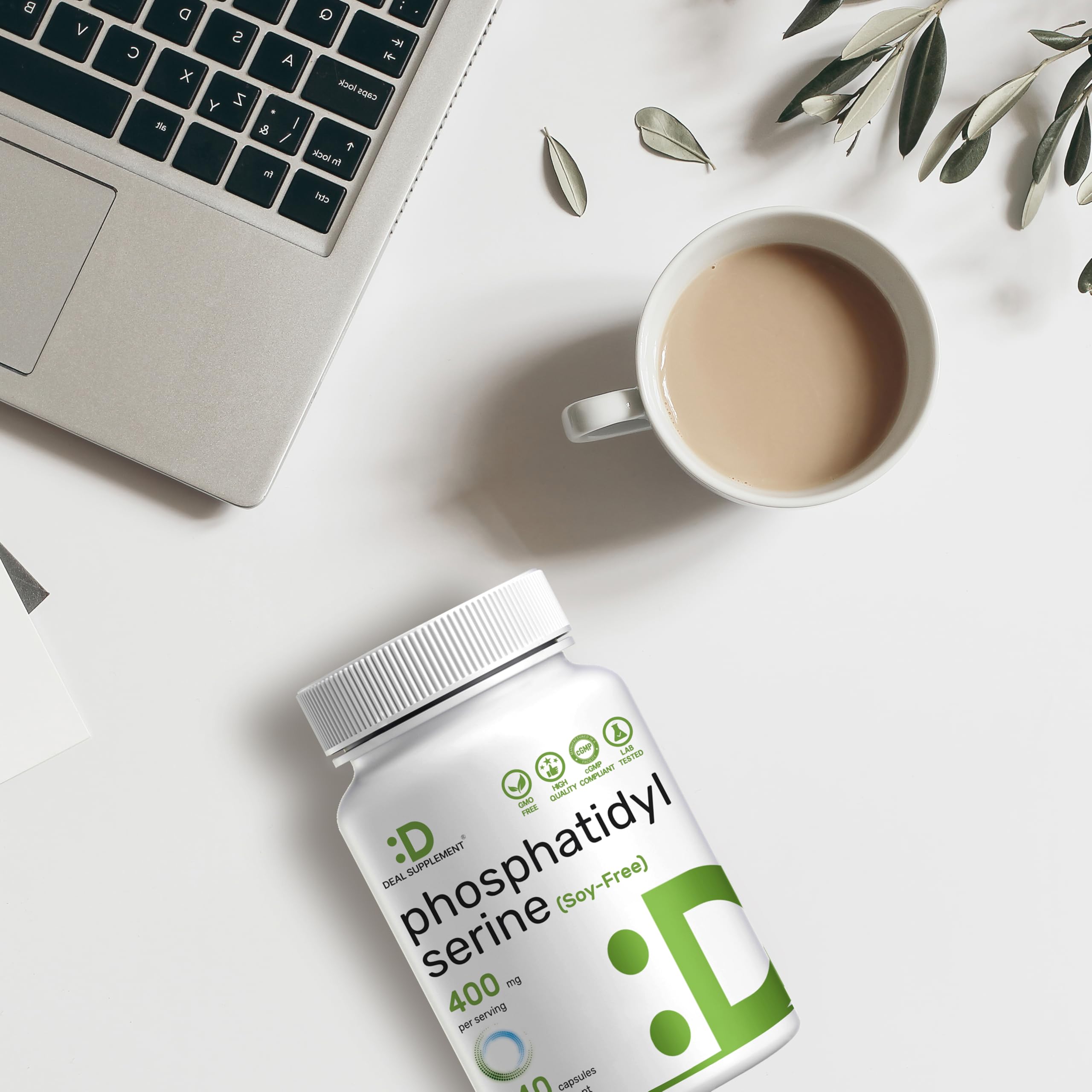 Phosphatidylserine on desk setup — daily focus routine.