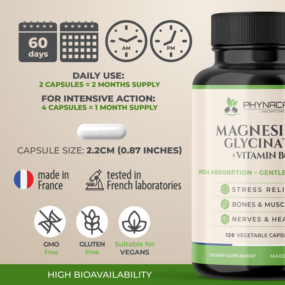 Amber PHYNACARE bottle protecting potency from light exposure.