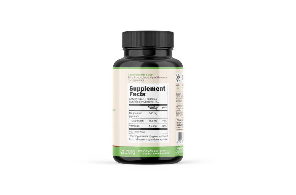 PHYNACARE bottle back label showing ingredients and vegan formula.