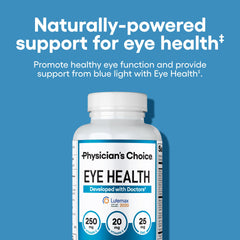 Physician's CHOICE Eye Health capsules with bilberry extract for seasonal eye comfort