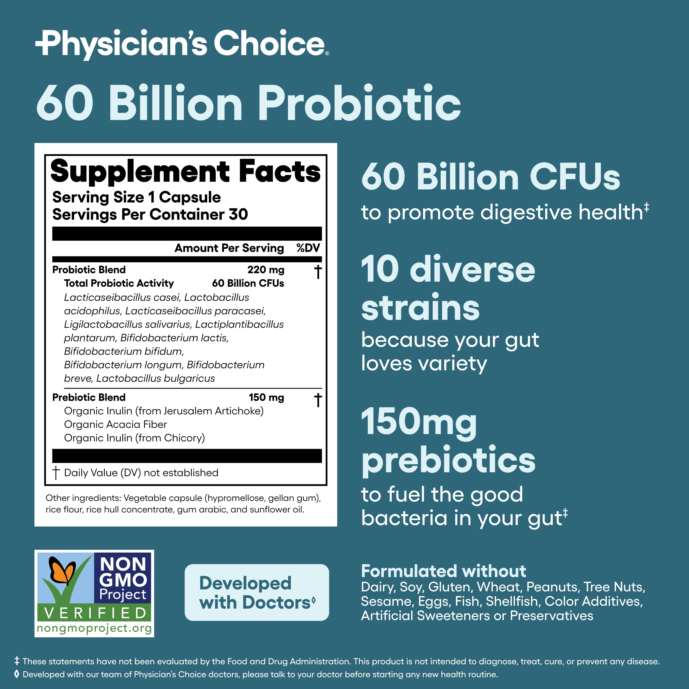 Physician's CHOICE probiotic capsules daily-use scene supports routine.
