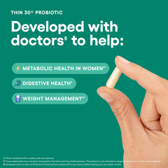 Physician's CHOICE bottle promotes digestive health balance in daily use.