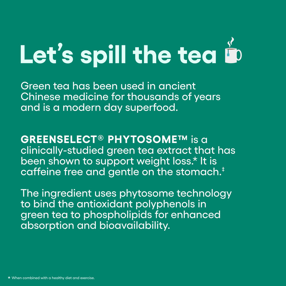Physician's CHOICE green tea extract image highlighting stimulant-free energy