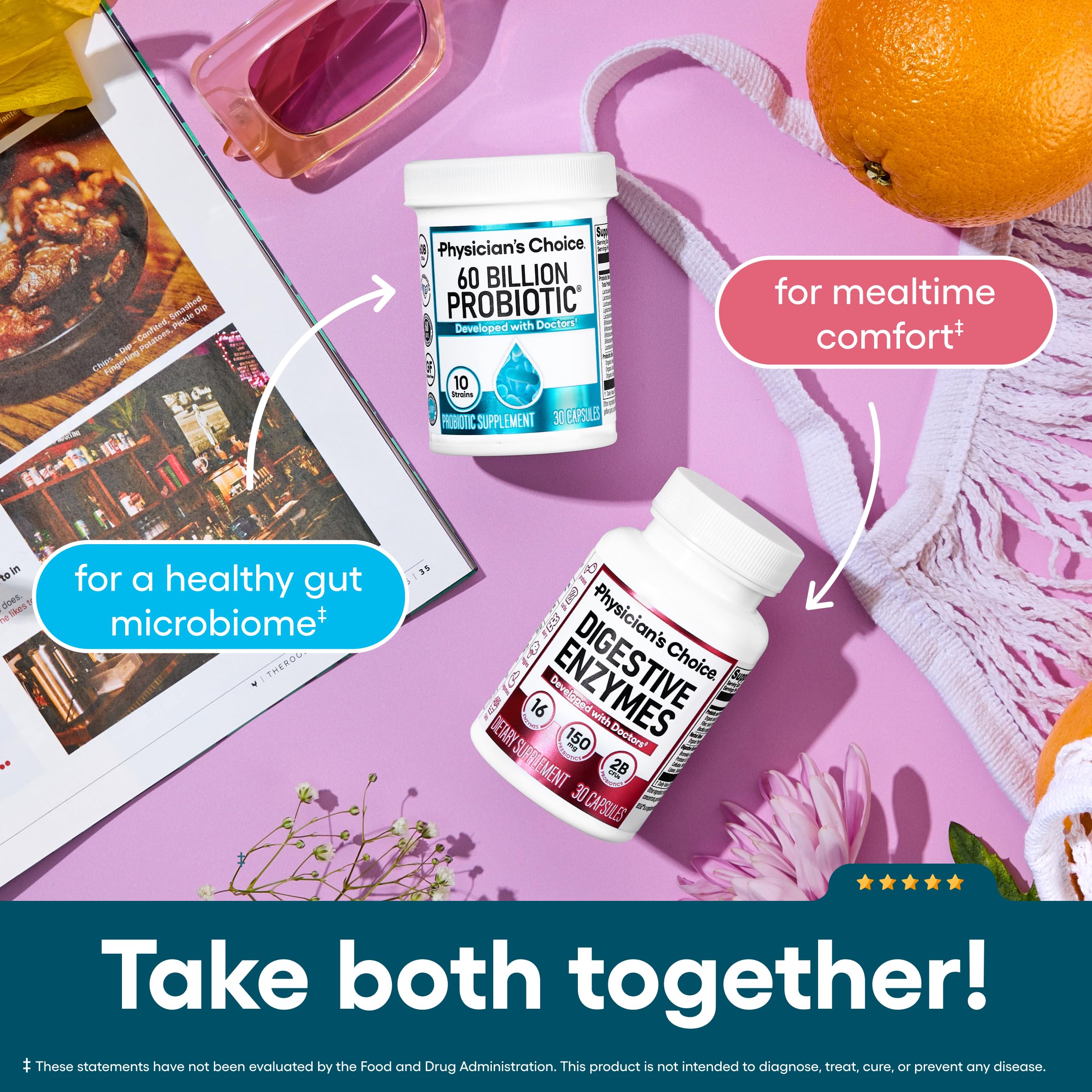 Physician's CHOICE Probiotics third-party tested for purity and potency.