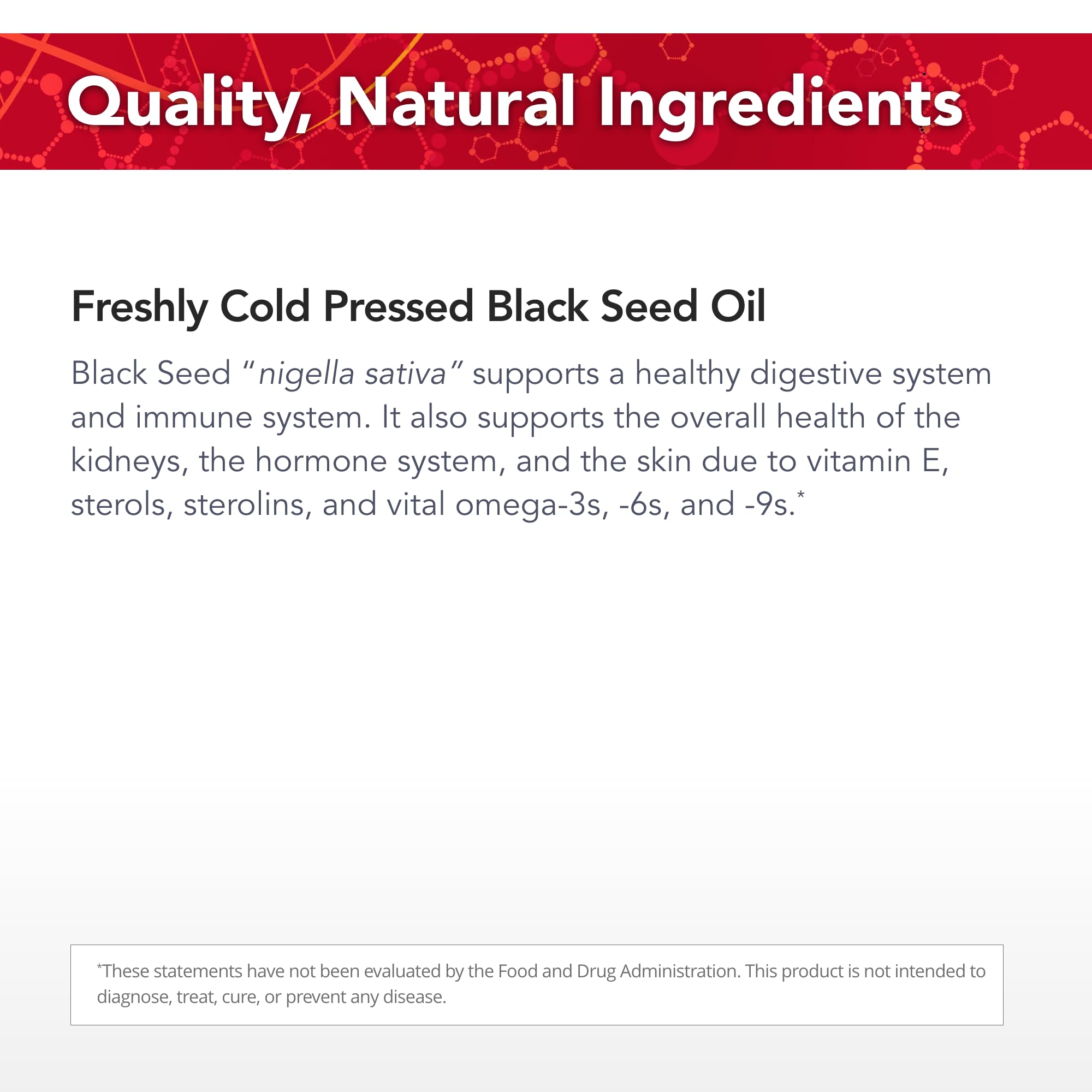 Physician's Strength Black Seed Oil gelcaps closeup showing softgels for easy swallowing