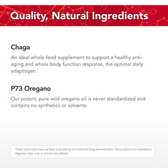 Physician's Strength ChagaStrength birch bark close-up emphasizes mineral-rich profile