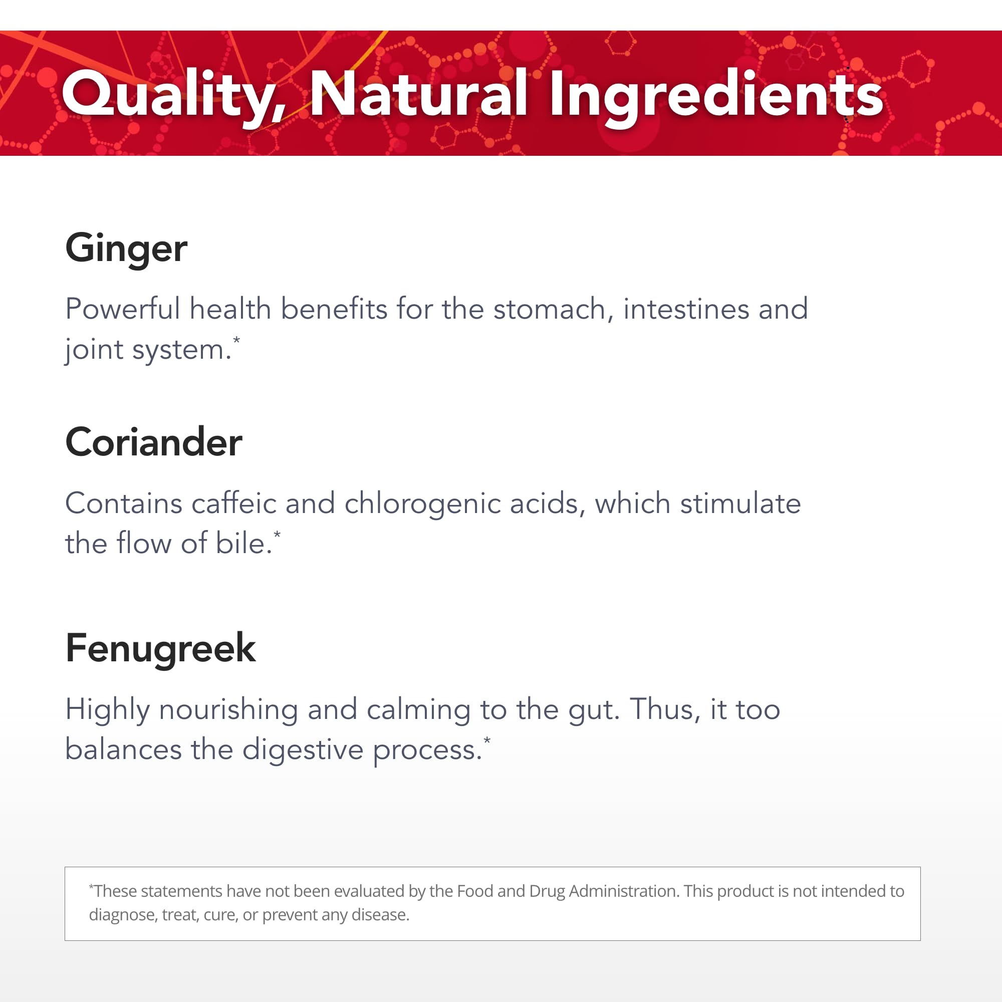Physician's Strength Gestaplex ingredients notations conveying herbal and spice components.