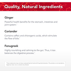 Physician's Strength Gestaplex ingredients notations conveying herbal and spice components.