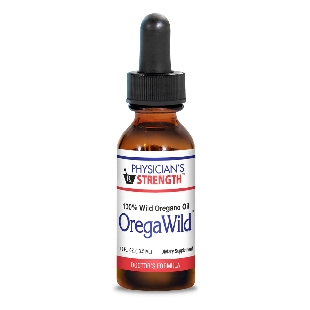 Physician's Strength OregaWild bottle pour for easy daily dosing
