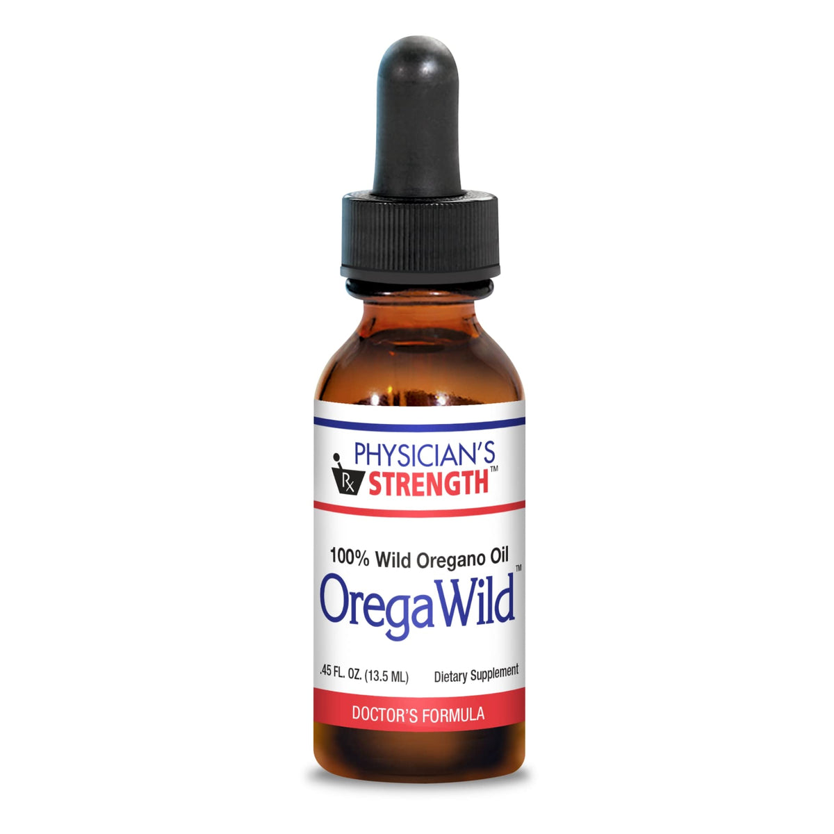 Physician's Strength OregaWild bottle pour for easy daily dosing