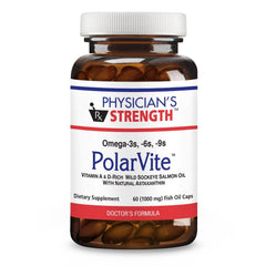 Physician's Strength PolarVite bottle with wild sockeye salmon oil for daily omega-3