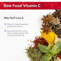 Physician's Strength Power-C packaging box, kosher and whole-food vitamin C details.