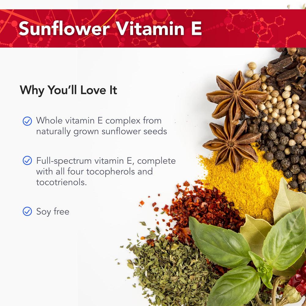Physician's Strength Power-E label highlights natural plant-based ingredients and non-GMO sourcing.