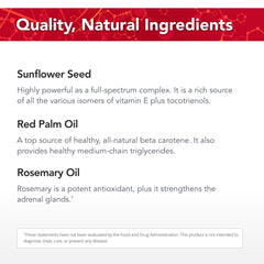 Physician's Strength Power-E sunflower seeds visual emphasizes plant-based vitamin E source.