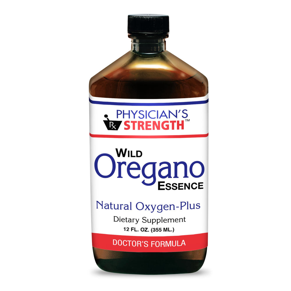 Physician's Strength Wild Oregano Essence bottle, chemical-free aroma for daily use