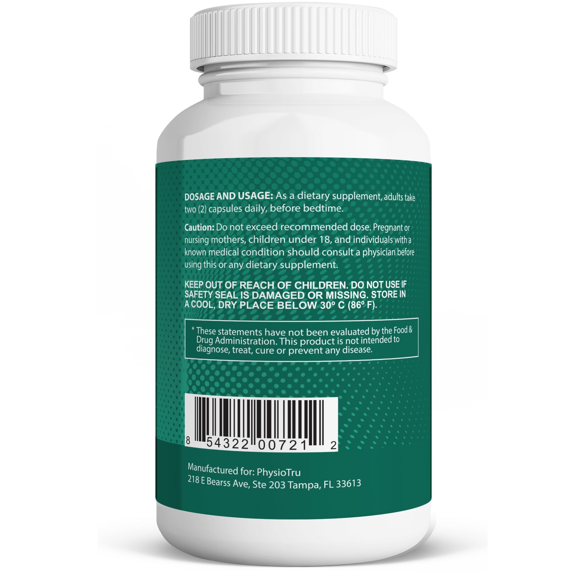 PhysioTru Flora probiotic capsules multi-strain formula for digestive support.
