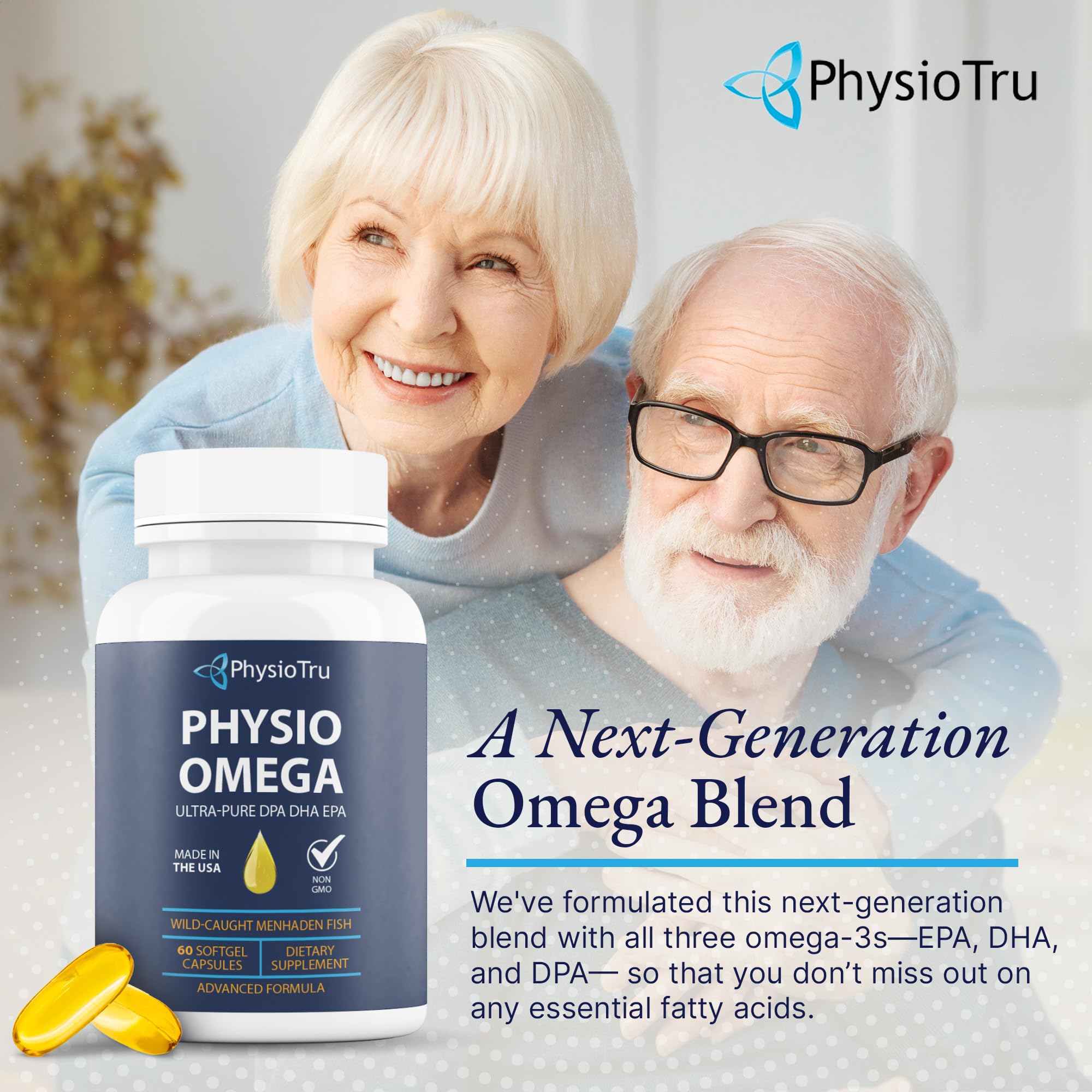 PhysioTru Omega from wild-caught Menhaden demonstrates quality sourcing.