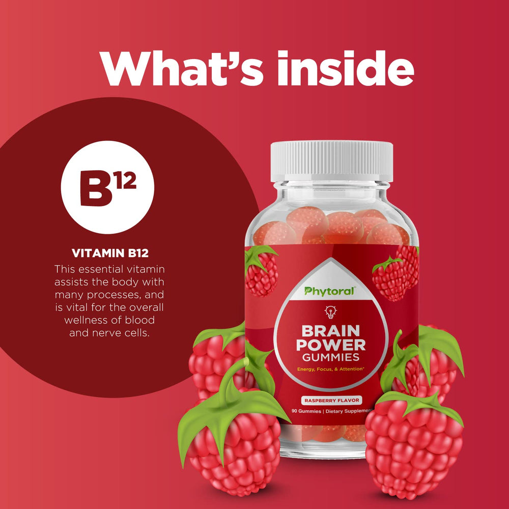 Phytoral Vitamin B12 Gummies natural flavors highlight pleasant taste.