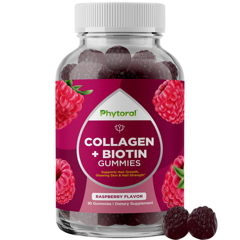 Phytoral Biotin-Collagen gummies bottle for daily beauty support