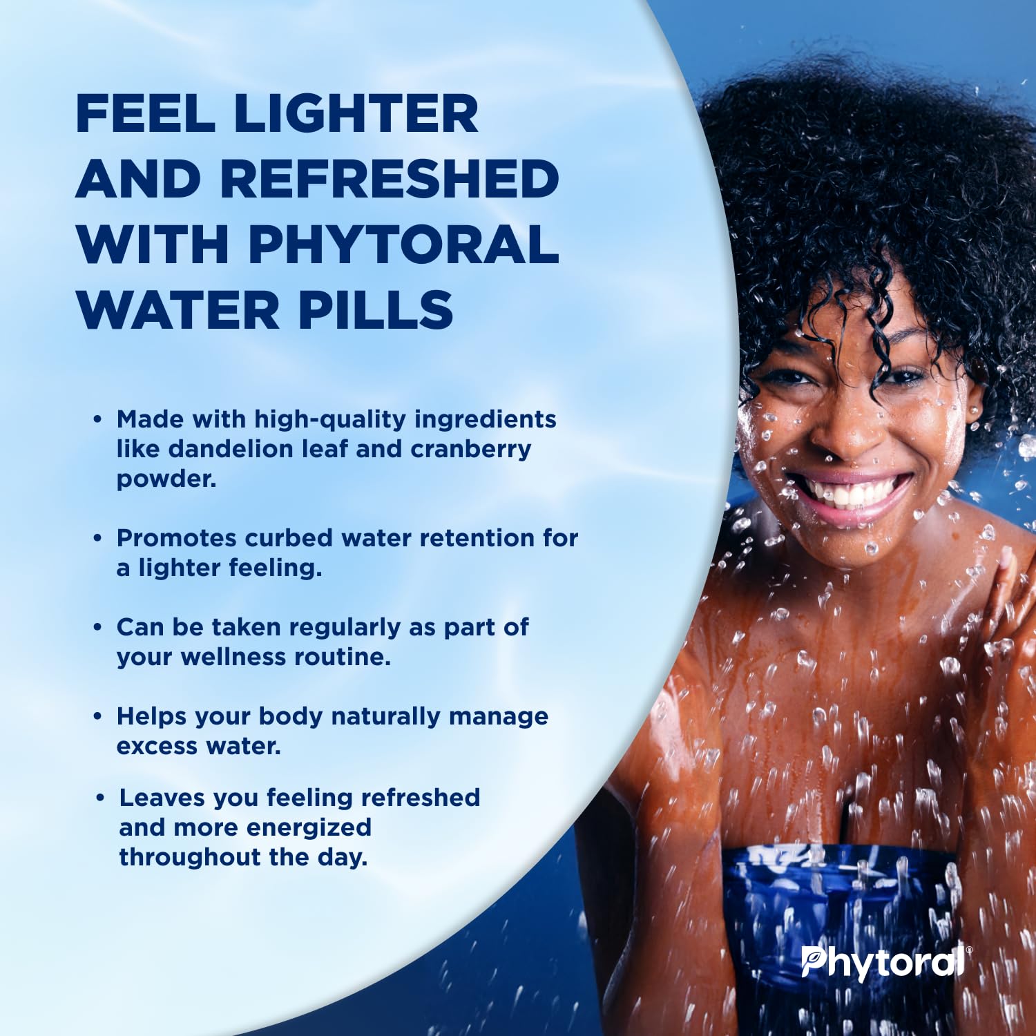PHYTORAL bottle in bright light emphasizes product visibility and quality.