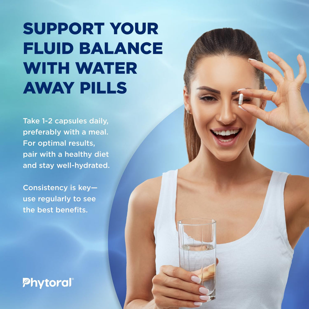 PHYTORAL bottle pouring cap demonstrates easy daily dosing.