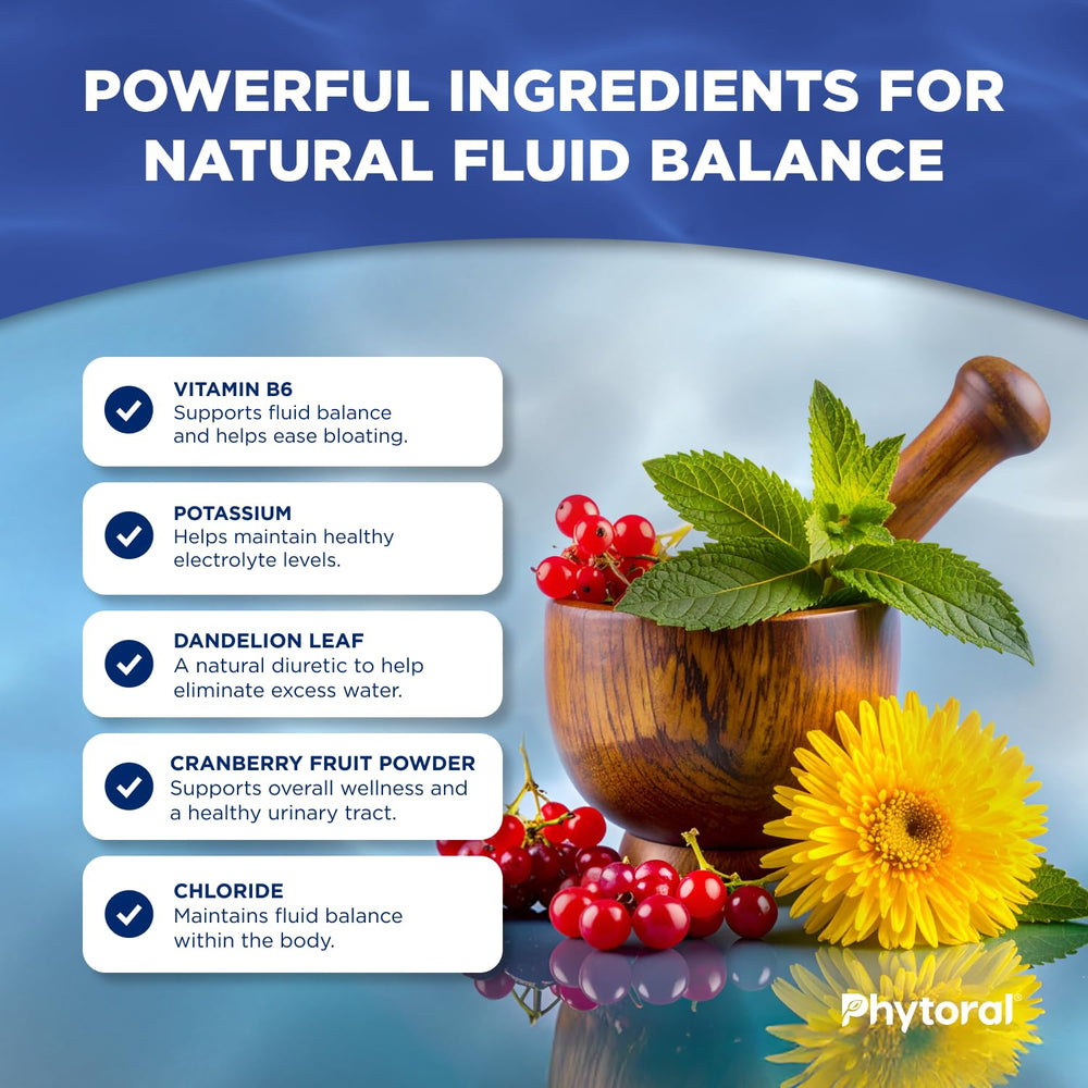 PHYTORAL capsules on surface beside bottle for convenient daily use.