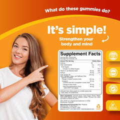 Phytoral DHA Omega 3 Gummies close-up emphasizes chewy texture and chia seed ingredient