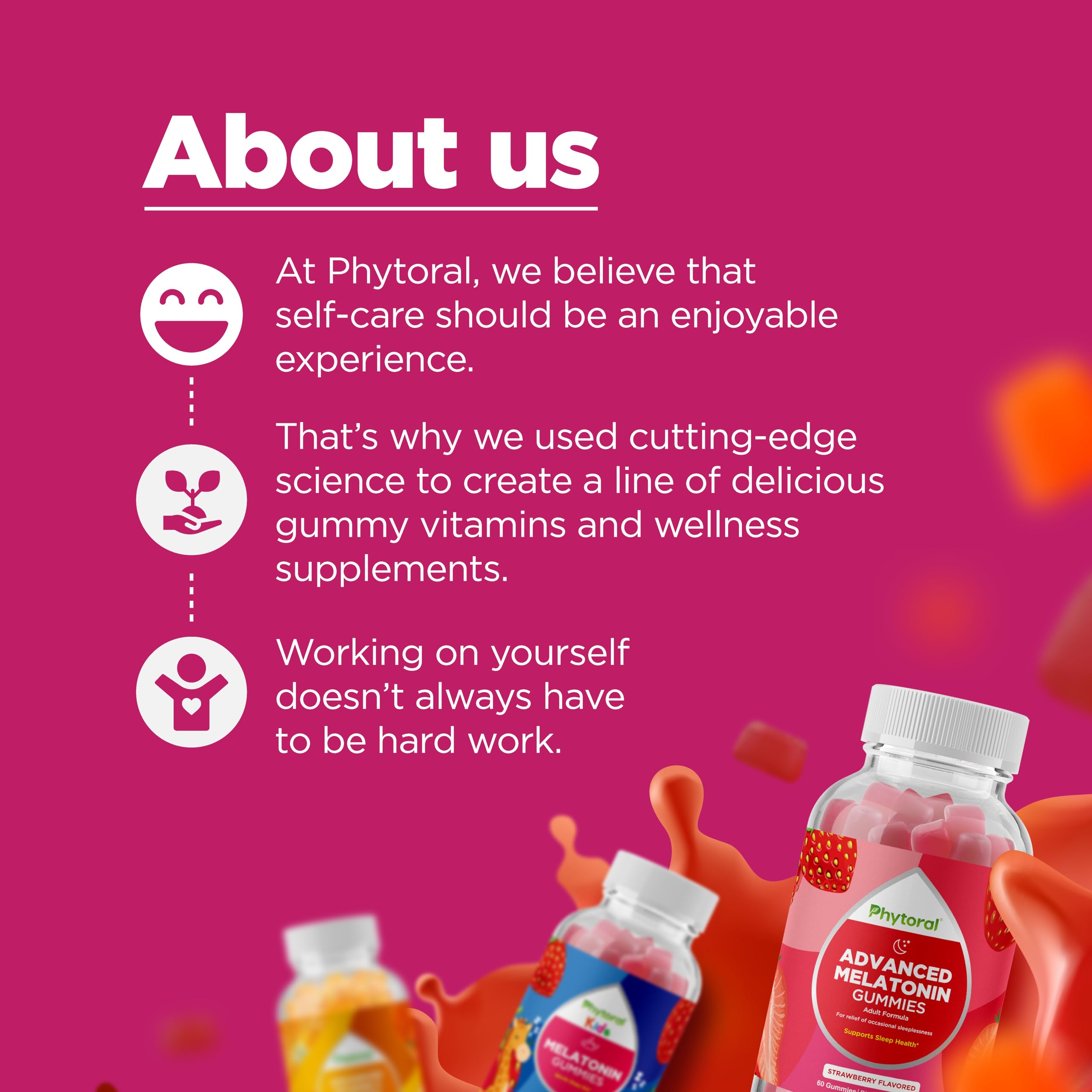 Phytoral collagen gummies pack-shot on white background for clear product view