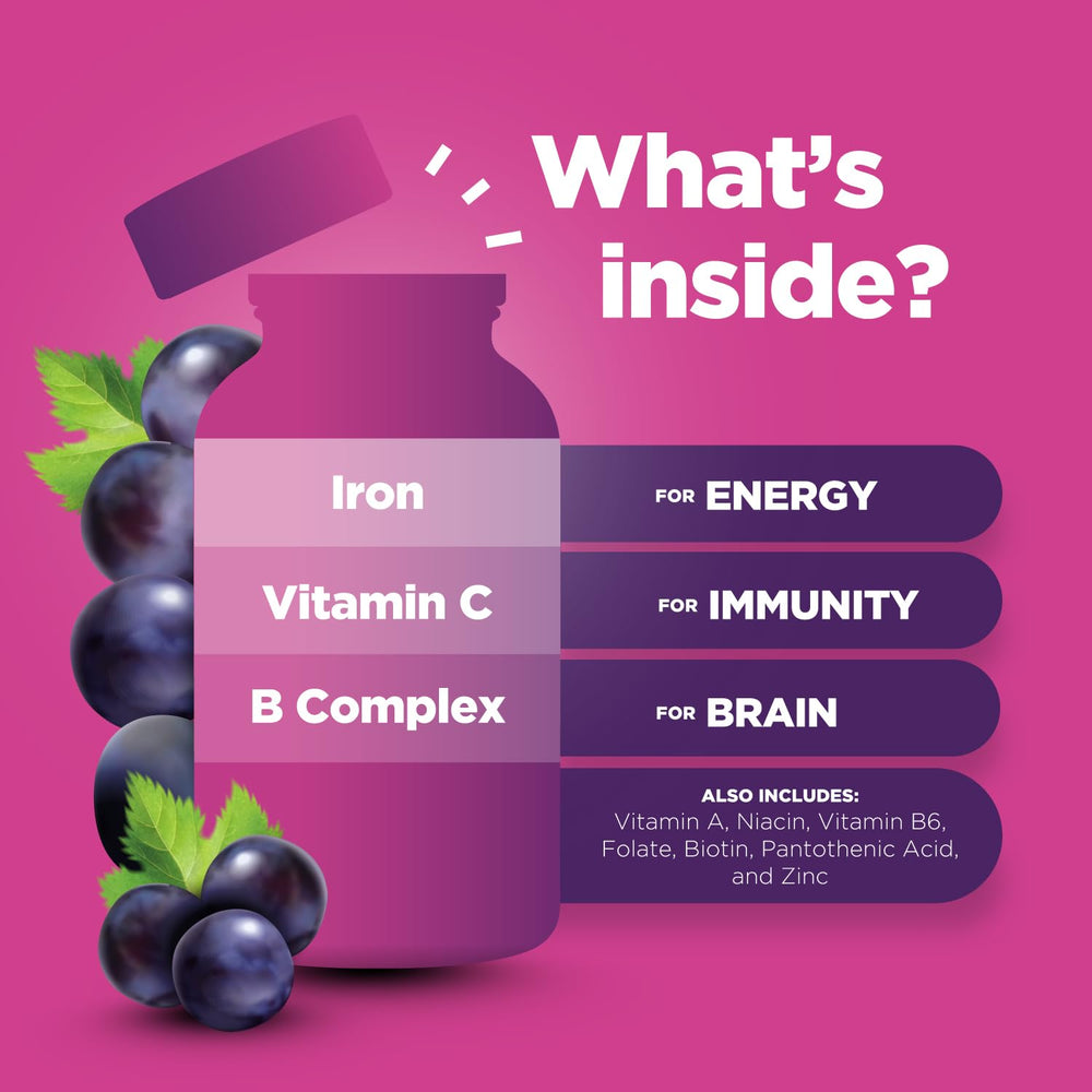 Phytoral Kids Iron Gummies with Vitamin C promote immune support
