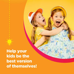 Phytoral Kids Omega DHA Gummies chia oil and algae DHA source imagery.