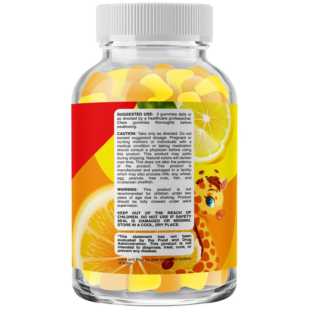 Phytoral Kids Omega DHA Gummies closeup of chews showing tasty, vegan omega 3-6-9.