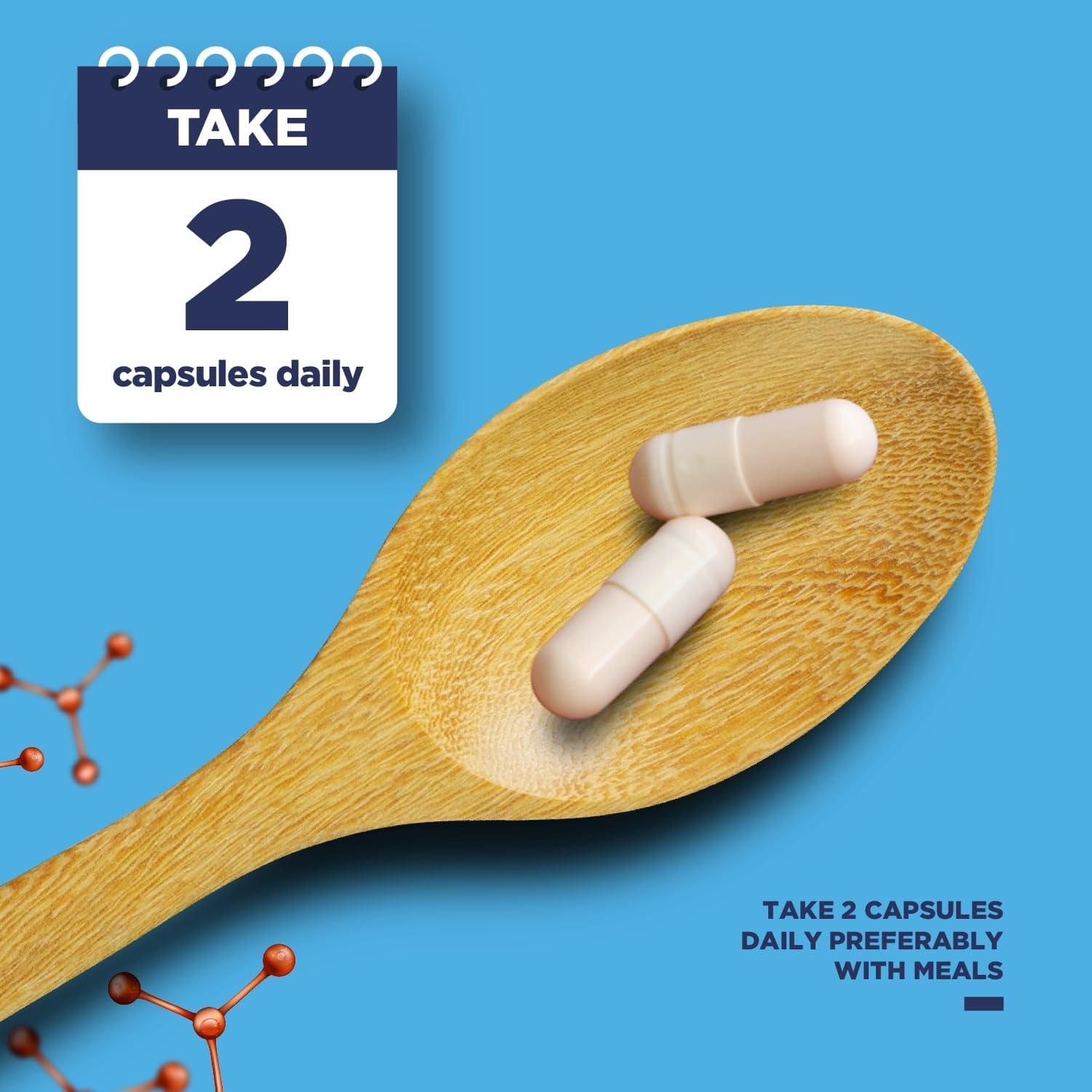 Phytoral Pure SAM E 400mg usage guide showing simple dosage