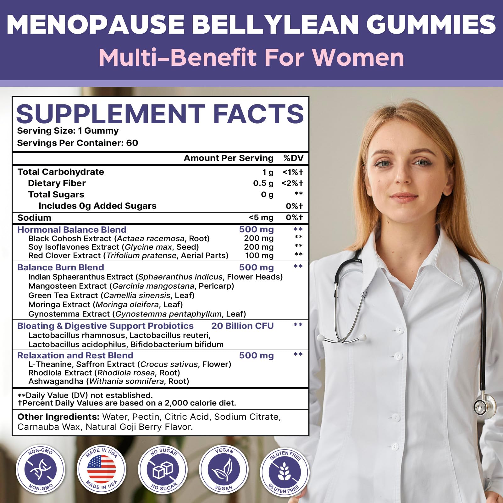 Phytrion menopause gummies pack; easy daily use for steady mood and comfort