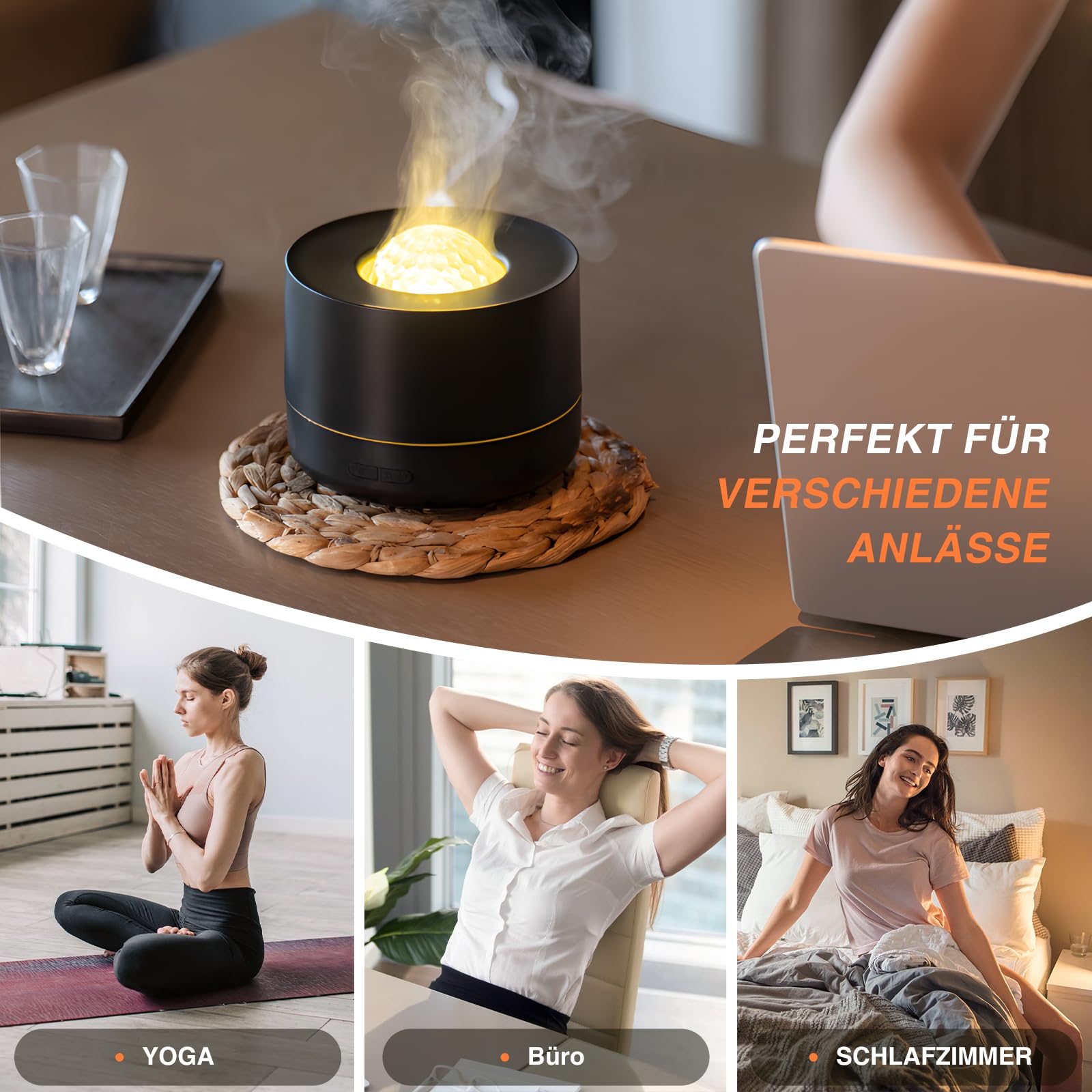 PiKaPiKaP diffuser with 200ml tank runs 2-8 hours for room coverage.