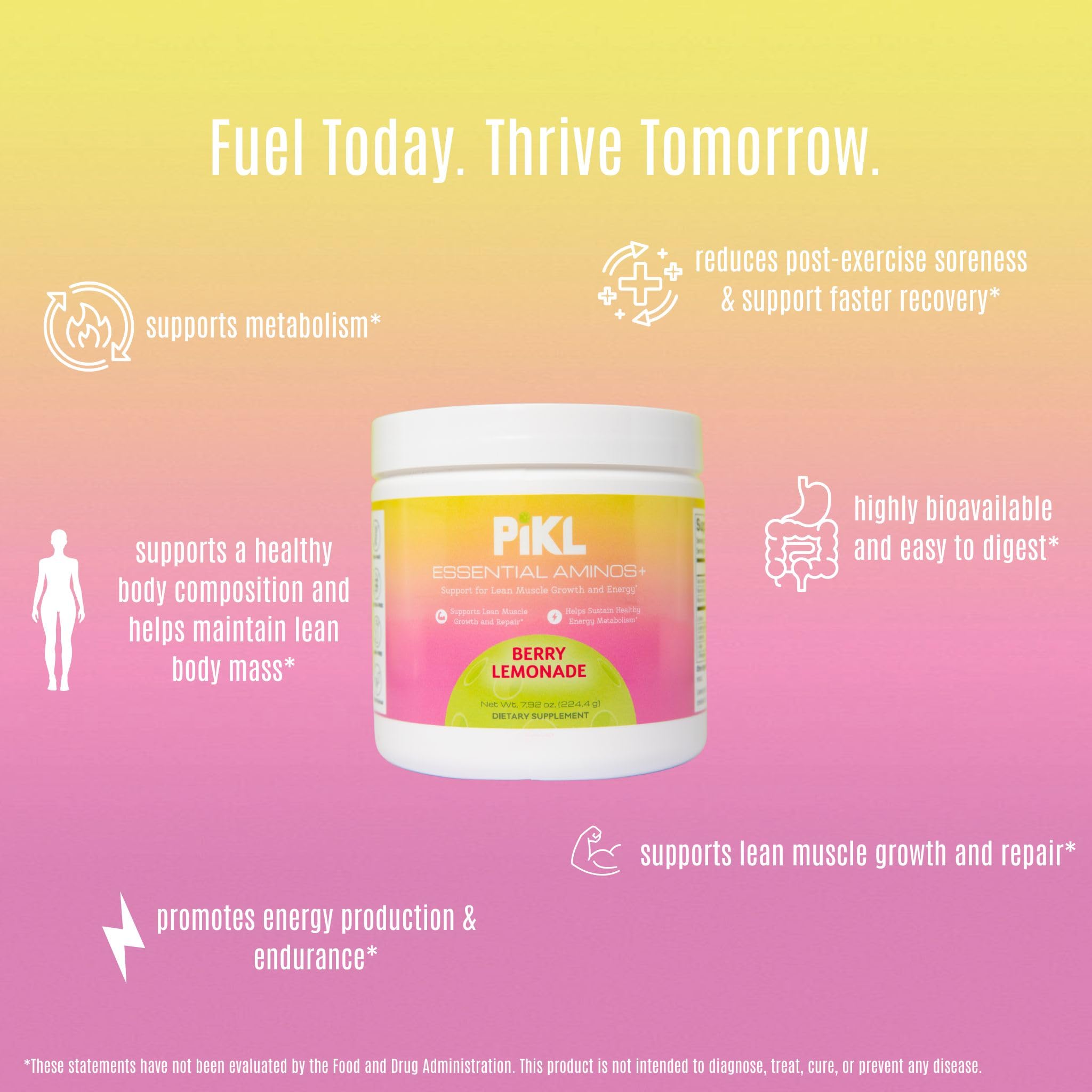 PiKL Essential Aminos+ powder scoop highlights quick mix before rally
