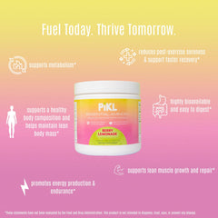 PiKL Essential Aminos+ powder scoop highlights quick mix before rally
