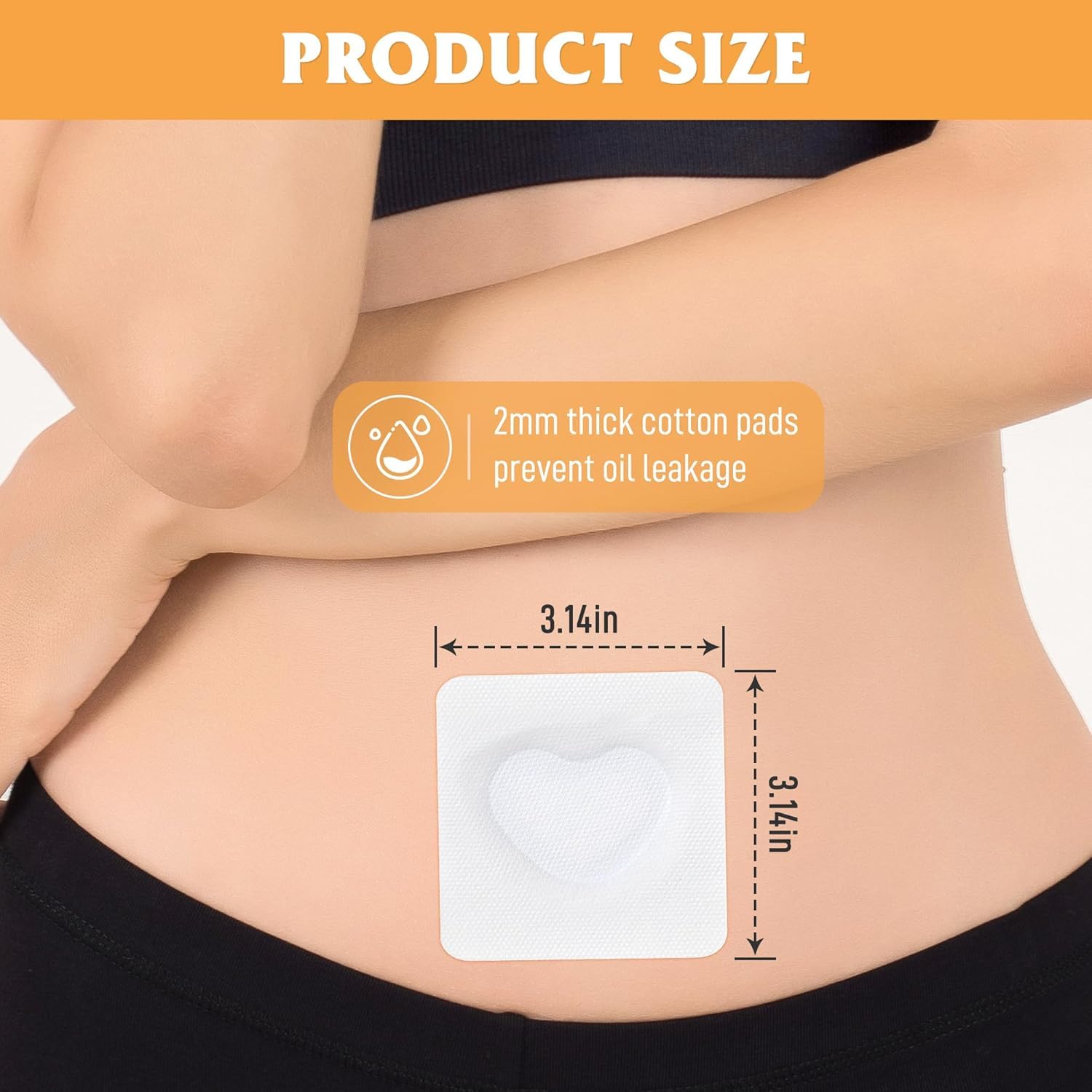 Pilviset castor oil pack wrap features leak-proof design for confident wear.