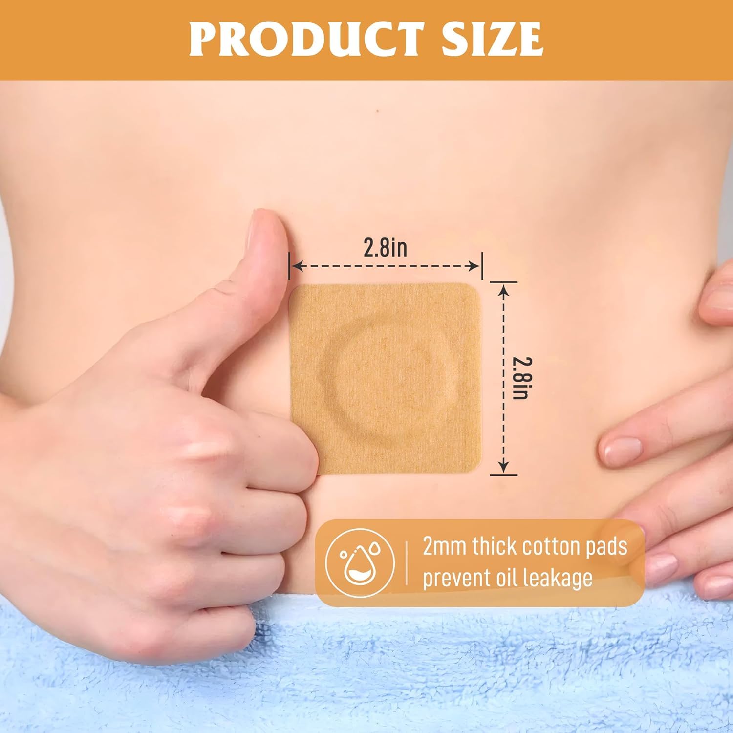 Pilviset patch materials with organic cotton and nonwoven fabric