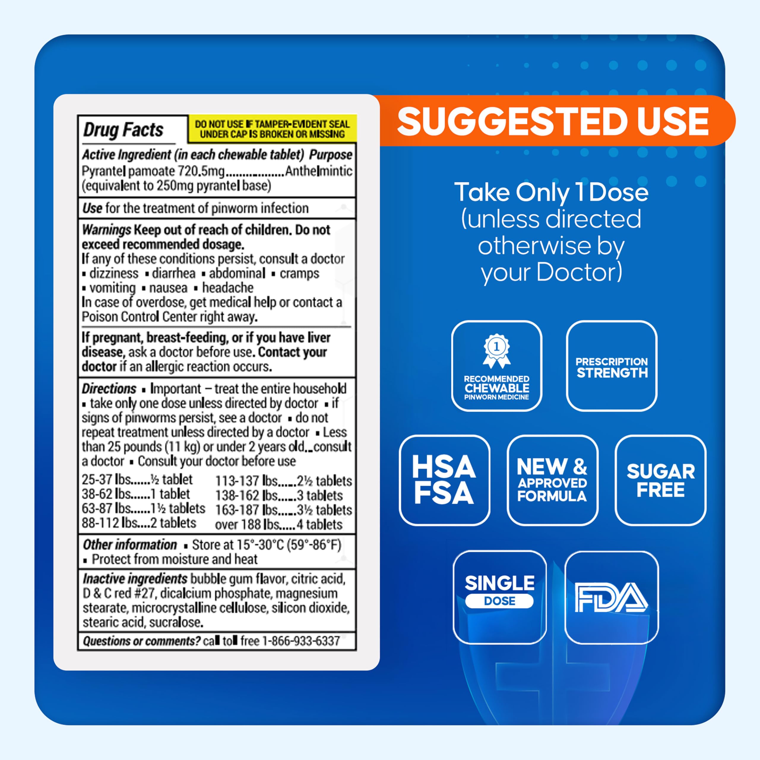 PinRid allergen free seal close up showing safe handling.
