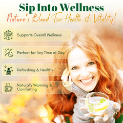 Pinalim GN + VIDA senna leaf tea for a gentle evening ritual.