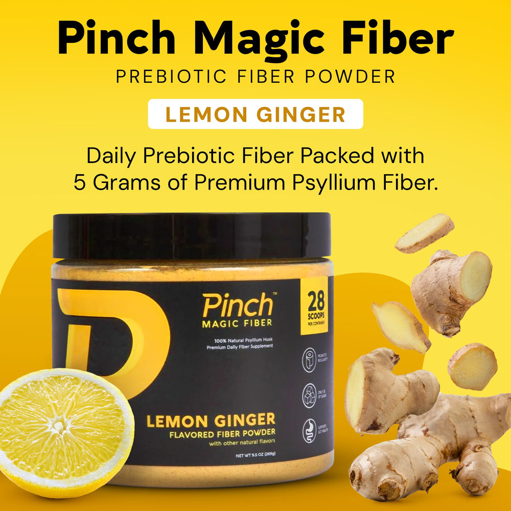 Pinch Magic dispensed glass of water with powder demonstrates convenient on-the-go mixing.