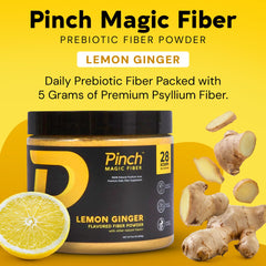Pinch Magic dispensed glass of water with powder demonstrates convenient on-the-go mixing.