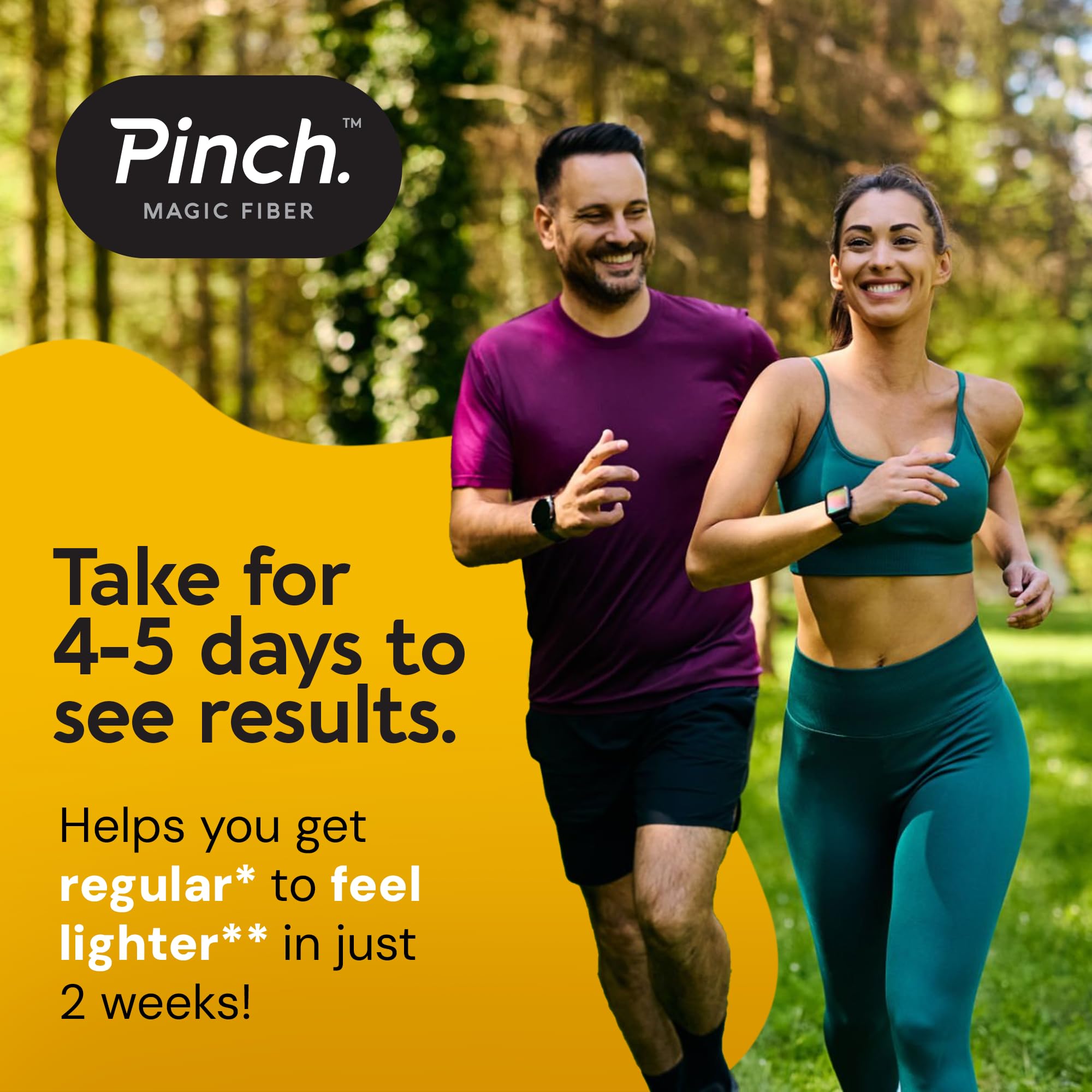 Pinch Magic powder scoop measures a sugar-free psyllium serving for daily digestion support.