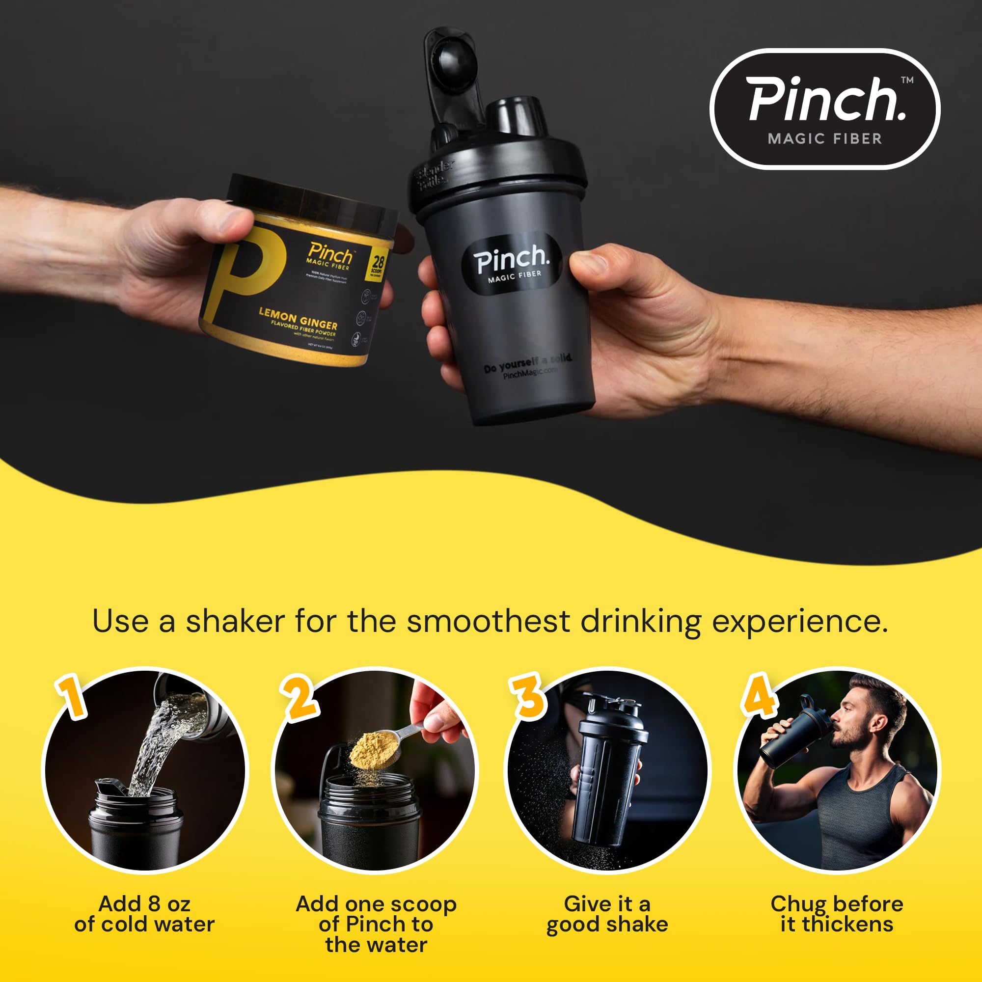 Pinch Magic USA-made GMP-certified seal reinforces quality and trusted manufacturing.