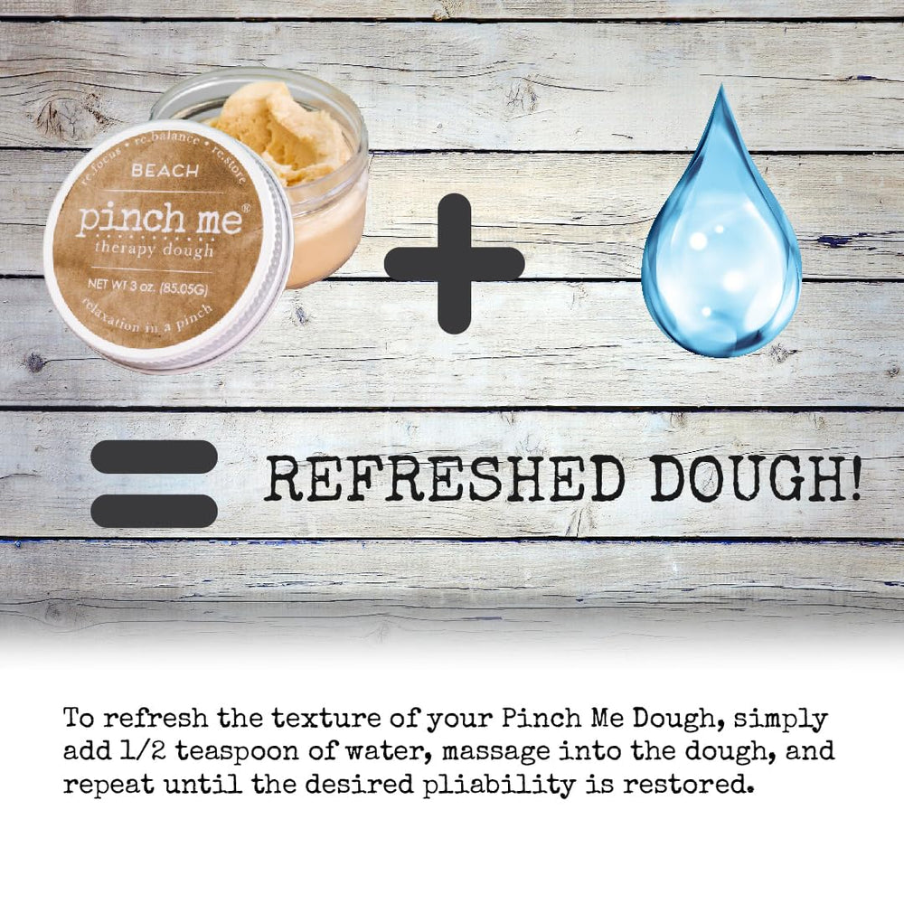 Pinch Me Therapy Dough Beach pliable putty ready for kneading and release.