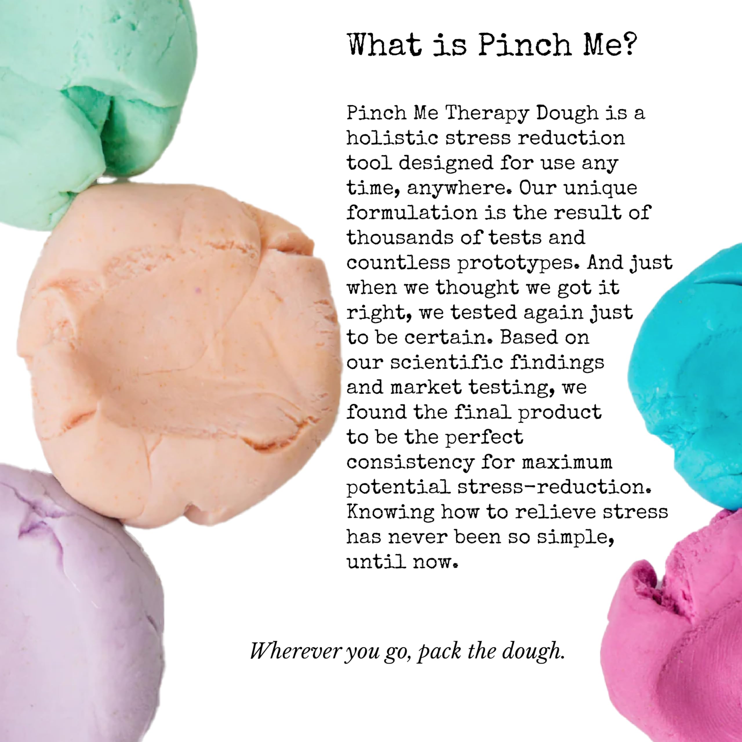 Pinch Me Therapy Dough in hand during exercise to strengthen grip.