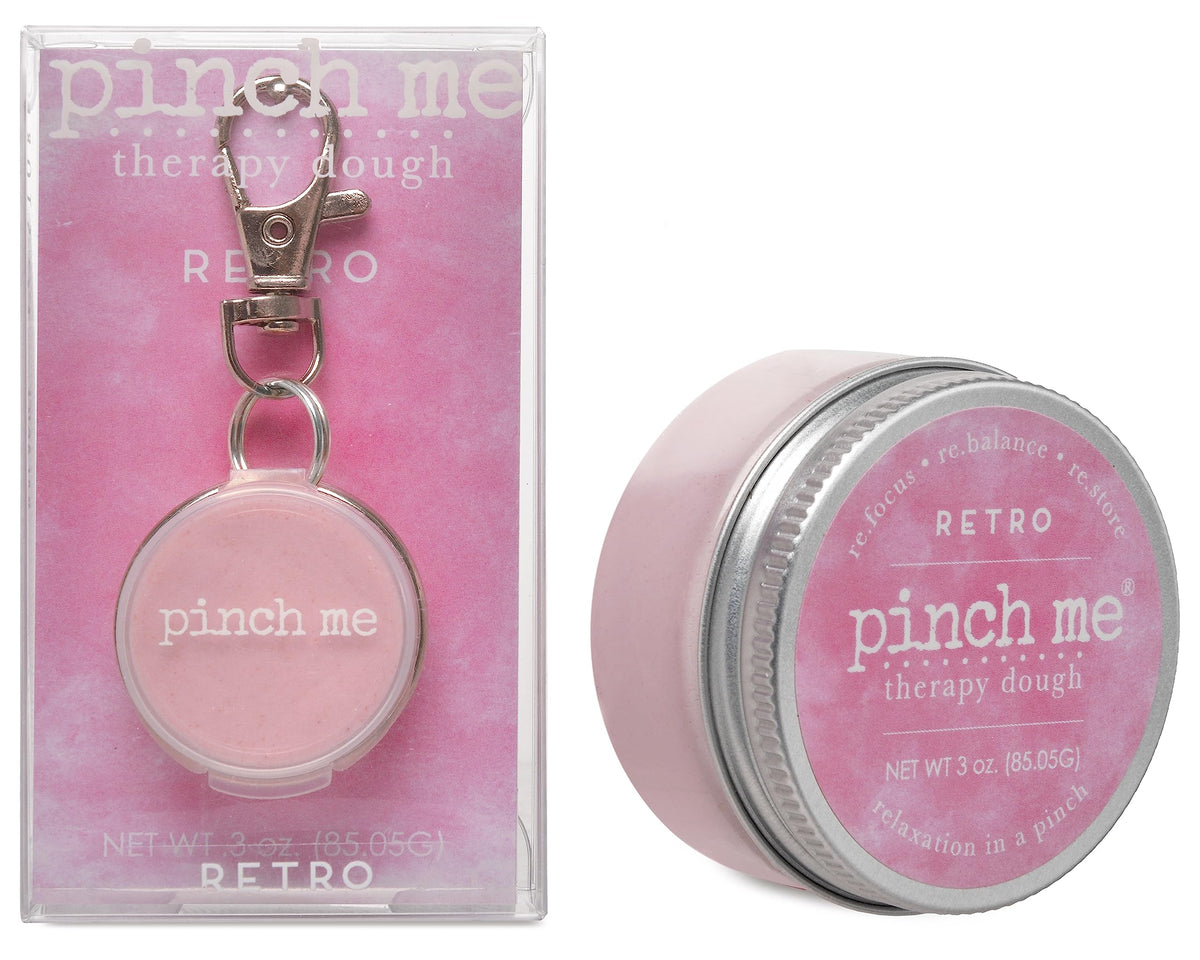 Pinch Me Therapy Dough Locket clip-on close-up for quick on-the-go stress relief.